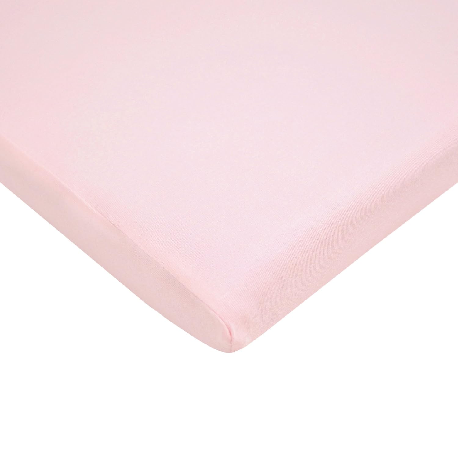 TL Care Supreme 100% Natural Cotton Jersey Knit Fitted Cradle Sheet, Pink, Soft Breathable, for Girls