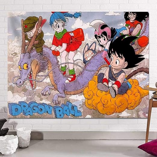 Tapiz De Anime Dibujos Animados Dragon Ball Colgando Tapiz De Sofa De Oficina De Yoga Dabeab Color C Size 130cm 150cm Amazon Es Hogar