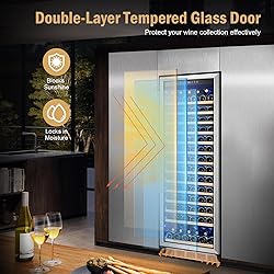 Wine Fridge Freestanding,173 Bottles 24 Inch Wine