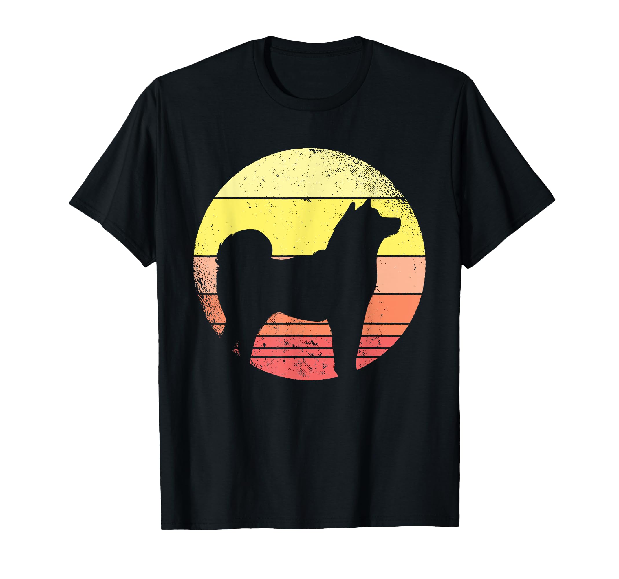 Great Shiba Inu Silhouette Japan Dogecoin Dog T-Shirt