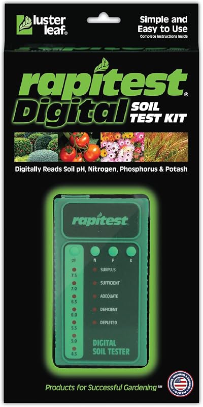 Luster Leaf 1605 Rapitest Digital Soil Testing Kit - pH, N, P, K Tests