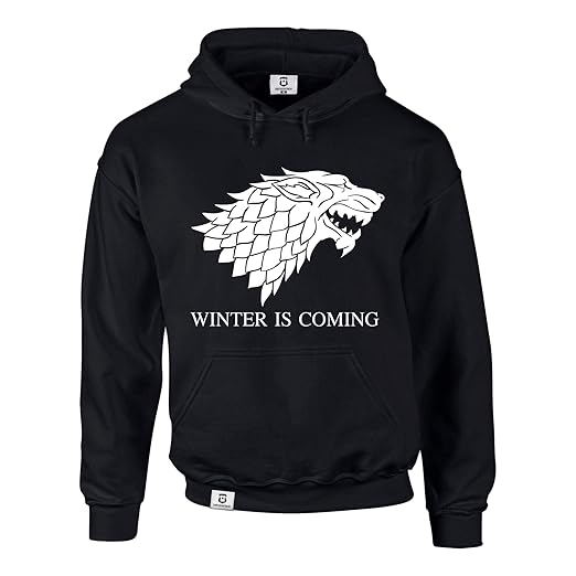 Shirtdepartment Hoodie Game of Thrones Winter is coming Kapuzenpullover Schattenwolf