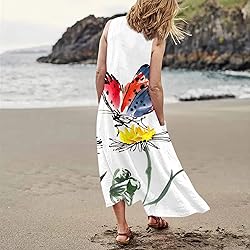 Maxi Dress for Women Flowy Beach Casual Dresses