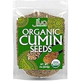 Jiva USDA Organic Cumin Seeds Whole 7oz - Packaged in Resealable Bag