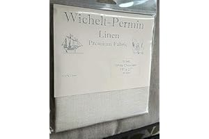 WICHELT-PERMIN Wichelt Permin Premium Linen Cross Stitch Fabric 18" x 27" White Chocolate 28 Count …