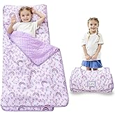 Lasoftan Toddler Nap Mat with Pillow and Blanket, Extra Large Rolled Napping Mats,Slumber Bags for Boys Girls,Kids Sleeping Bag for Daycare, Preschool Travel Camping