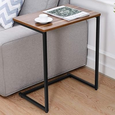 Homemaxs 26" Sofa Side End Table C for Small Space