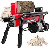 PowerSmart Electric Log Splitter, 6.5-Ton, 3450 Motor Speed, 15 Amp, Horizontal Full Beam Design