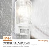 National Lighting Motion Outdoor Bulkhead Light PIR IP44 White LED E27 view 6