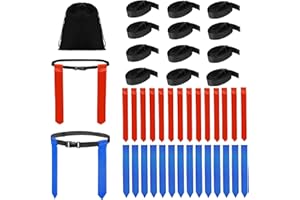 Flag Football Belts,14 Player Adjustable Flag Football Set for Adults Kids Youth Indoor Outdoor Sport Training Games.