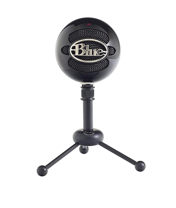 Blue Mircophones Snowball USB Mikrofon, Glänzend Schwarz