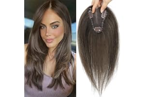 Aimeolyn Hair Toppers for Women Real Human Hair,12inch Hairs Topper for Women No Bangs Top Hairs Extensions/Pieces Upgrade Lace Base