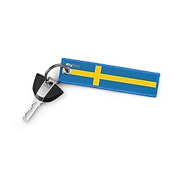 KEYTAILS Keychains, Premium Quality Sweden Flag Key