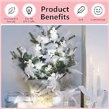 Siliget 150 Pcs White Feathers 5-8cm for Crafts Dream Catcher Decor view 3