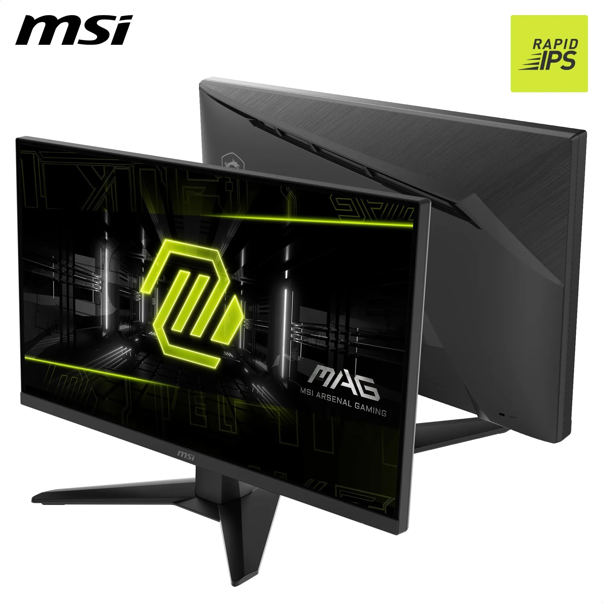 MSI MAG 272FDE, 24,5 Zoll, FHD,1920x1080, Gaming-Monitor, 200 Hz, 0,5 ms, HDR-fähig, AMD FreeSync Premium, augenschonend, AI Vision, HDMI 2.0b, DP 1.2a, rahmenlos, verstellbar, Vesa-Halterung, Schwarz 2