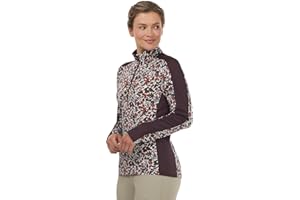 Kerrits Women's Breeze Ice Fil Long Sleeve Horse Riding Shirt – Light, Cooling Equestrian Summer Top, UPF 30 Sun Protection