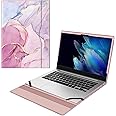 Fintie Sleeve Case for 14" Samsung Galaxy Book Go NP545XLA / Lenovo IdeaPad S540 14 S540-14IWL S540-14API (Not Fit 14" Galaxy Chromebook Go)- Premium PU Leather Portfolio Book Cover, Glittering Marble