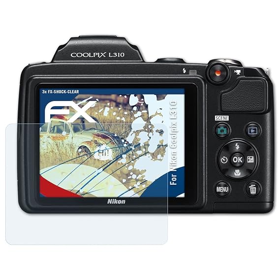 atFoliX Antichoque Película Protectora Compatible con Nikon ...