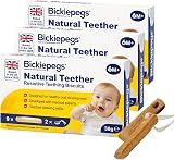 Bickiepegs Teething Biscuits 6–36 Months 9 Biscuits 3 Pack Dairy-Free