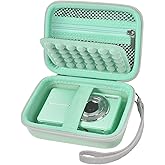 Grapsa Digital Camera Case for CAMKORY/for Kodak Pixpro/for VAHOIALD/for Sony DSCW800 830/ for Canon PowerShot 180 190. Vlogging Cameras Storage Holder for Accessories (Box Only)-Green