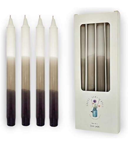 Tree Branch Taper Candles - Unscented, Set Of 2, Realistic Bark Texture, 10.25” Height