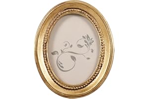 Zerodeko Vintage Picture Frames: Antique Oval Photo Frame for Wall Art, Tabletop Display, Wall Hanging & Home Retro Decor
