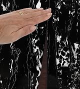 vgoltd Marble Effect Self Adhesive Vinyl - 30x100cm Black Peel Stick view 9