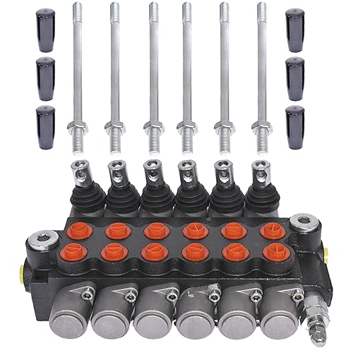 findmall 1 Spool 21 GPM 3600 PSI Hydraulic Directional Control Valve, SAE Ports Double Acting Valve for Small Tractors, Tractors, Loaders, Log Splitte findmall Hydraulic Control Valve 1 Spool 21 GPM 3600 PSI SAE Ports