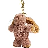 COACH Floppy With Antlers Bag Charm In Shearling