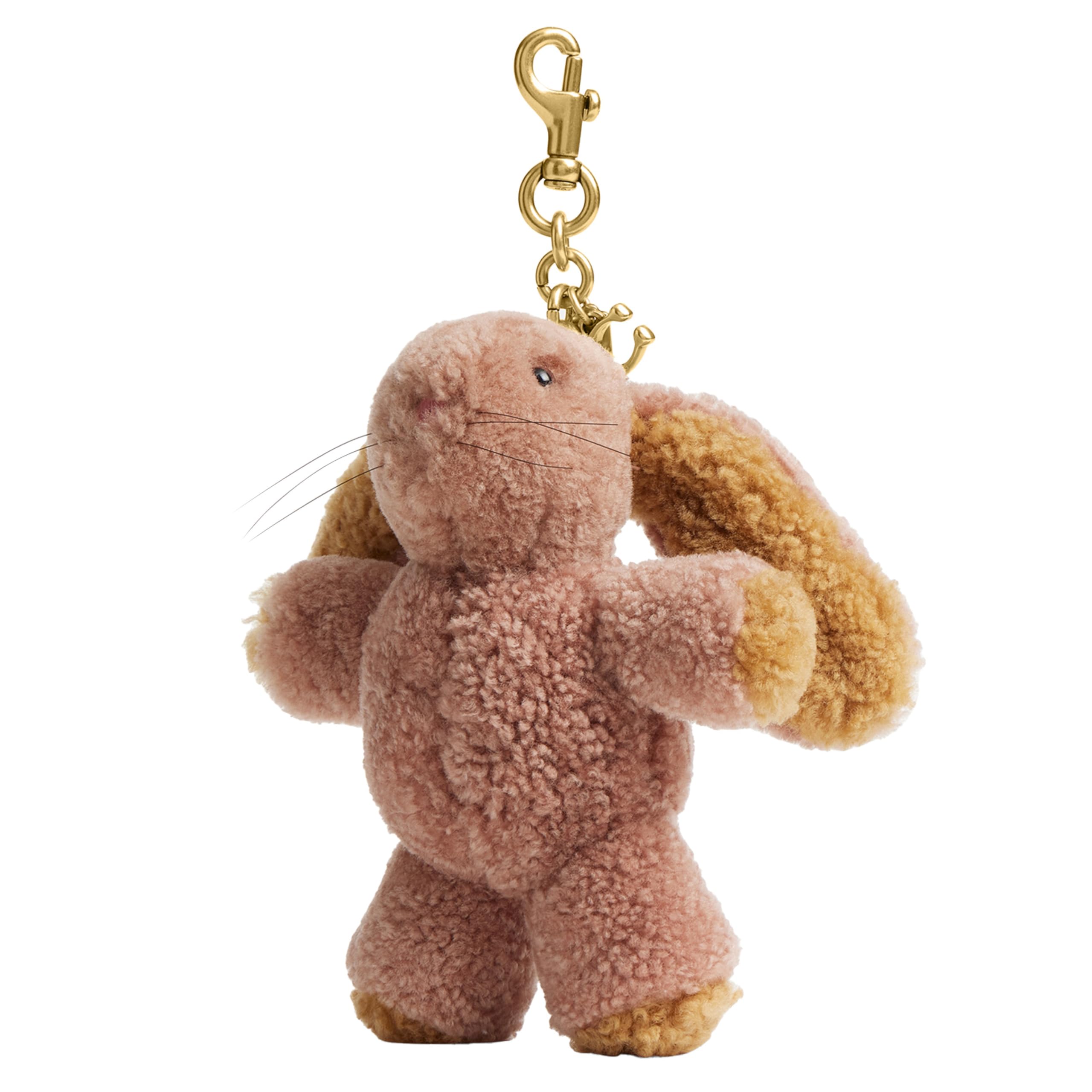 Photo 1 of COACH Floppy Bunny Plushie Bag Charm in Shearling