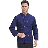 Nanxson Unisex Men's Chef Coats - Long Sleeves Coat - Kitchen Cooking Uniform CFM0039