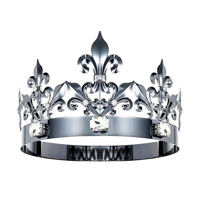 DcZeRong Queen Crown King Crowns Adult Women Men Birthday