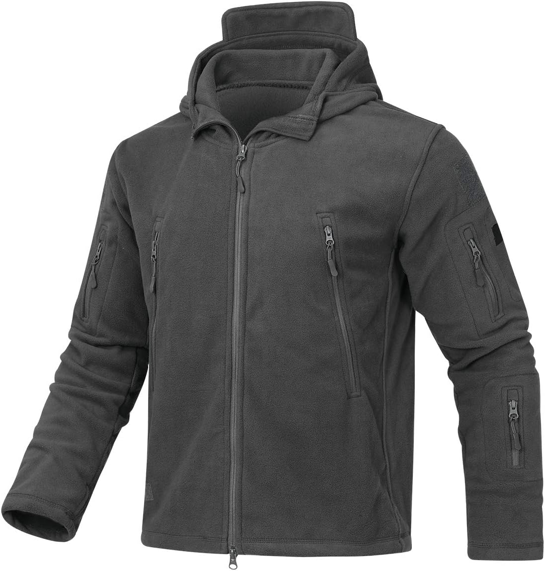 YYNUDA Men's Combat Jacket Windproof Military Fleece Tactical Hoodies Outdoor Sherpa Sweatshirt