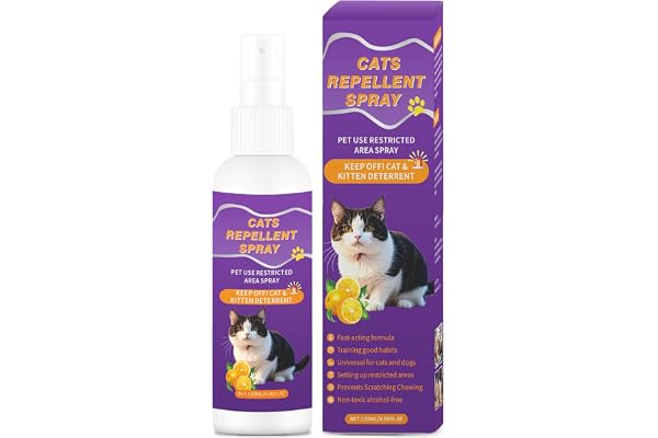 Cat Scratch Deterrent Spray for Furniture, Indoor & Outdoor Cat Repellent Spray for Cats and Kittens, No Scratch Training Spr