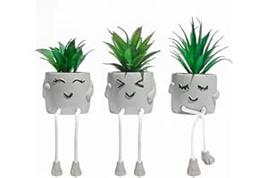 OLEEK small fake plants office decor - fake succulents plants artificial for desk decor - fake plant office decorations for work - office decor for women - office plants cubicle accessories room decor
