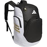 adidas Select Basketball Backpack 32L | Padded Laptop Sleeve, Multiple Organizer Pockets, Water-Bottle Pockets, Durable Build, School Gym &amp; Travel Ready