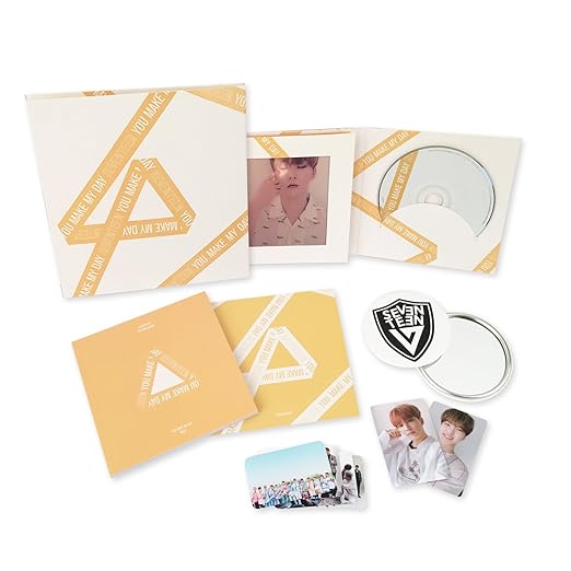 You Make My Day Meet Ver Seventeen 5th Mini Album Cd Photobook Lenticular Card Photocard Folded Poster Free Gift K Pop Sealed Amazon Com Music