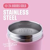 BlenderBottle Strada Sleek Shaker Cup 740ml Flamingo Ombre Stainless view 3
