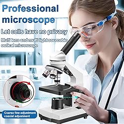 Microscope Kit for Students & Adults,100x-2000x