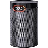 BREEZOME Space Heaters for Indoor Use, 1500W PTC Electric Heater for Bedroom, Portable Heater with Thermostat, 3 Modes & 24H