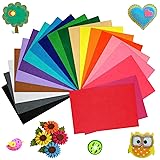 BOUBONI 20 Pcs Soft Felt Fabric Sheet 8" x