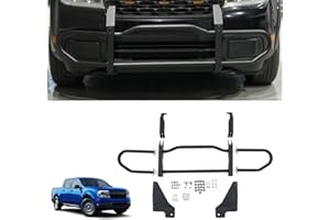 Maxzina Bull Bar Compatible with 2022-2024 Ford Maverick XLT (Not for 2025) Front Bumper Carbon Steel Bolt-On Grill Bar Bumper Grille Brash Gurad for 2023 Maverick Accessories (Not for FX4 Package)