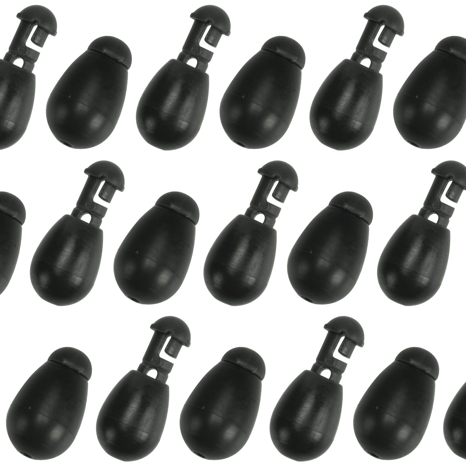 SF Instantly Shock Beads Quick Change Beads Fishing Connector for Carp Fishing Feeder Hook Links 50Pcs Large Dark Green