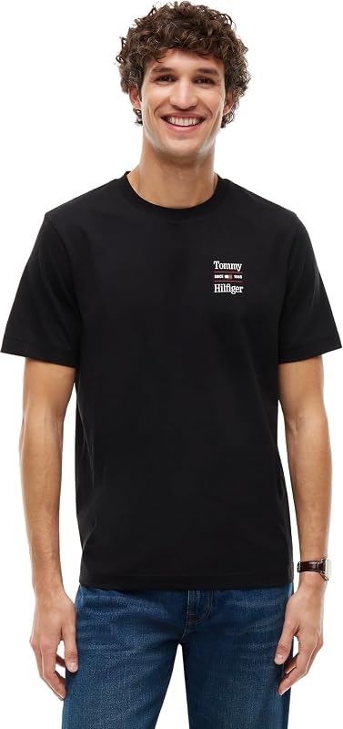 Herren T-Shirt 2er-Pack Chest Graphic Reg Tees Mw0mw45091 S/S, Schwarz/Huntsman Green, M — Foto 6 von 6