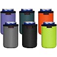 KENOBEE 6 Pack 12oz Standard Can Cooler Sleeves, Soft Insulated Reusable Non-slip Neoprene Can Coolier Drink Caddies Holder Covers for for Hard Seltzer, Beer, Soda, Energy Drinks and Water Bottle
