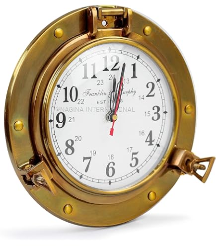 panel clock 壁掛け時計　時計　ヴィンテージ　昭和レトロ　船 Amazon.com: Vintage Maritime Seiko Clocks Original Navigation