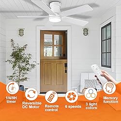 Ceiling Fans with Lights, 42 inch Low Profile
