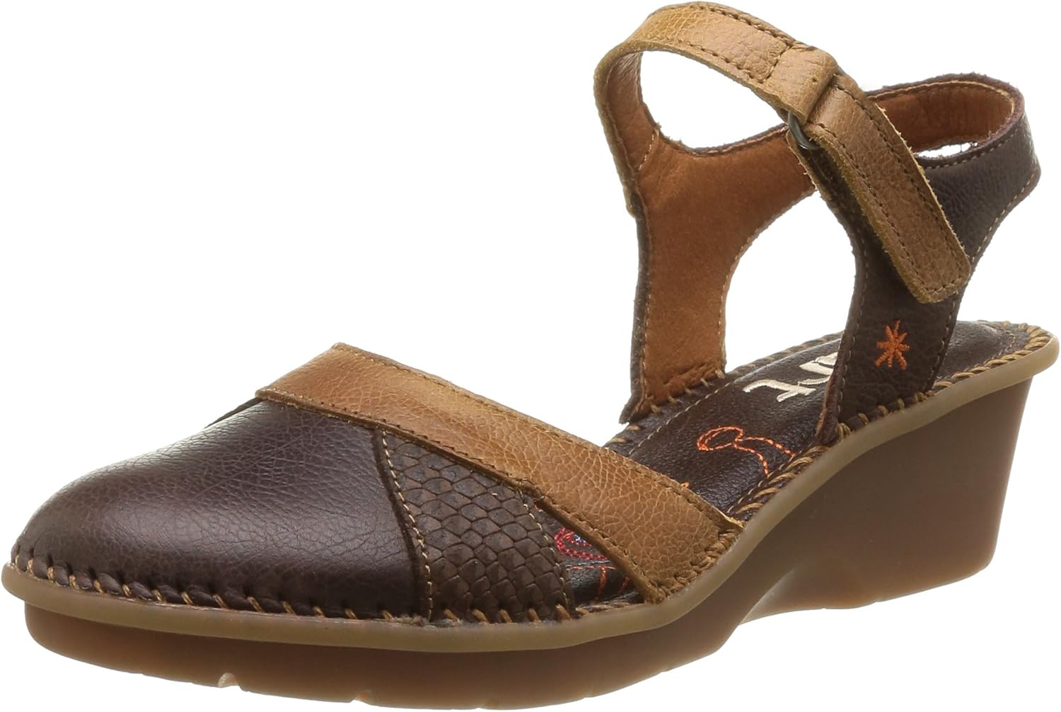 ART Damen VENICE Geschlossene Sandalen mit Keilabsatz, Braun (MOKA), 39 ...