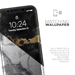 Design Skinz White-Black Marble & Digital Gold Foil