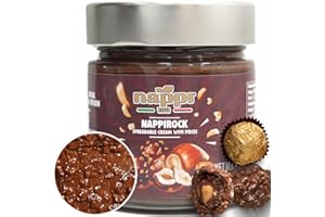 nappi 1911 Spreadable Crunchy Hazelnut Chocolate Spread, 8.5 oz (240 g), Nocciola, Nappirock, Product of Italy, Creamy Chocolate Butter, Nocciolata, Product of Italy